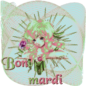 Gif animé Bon mardi fille